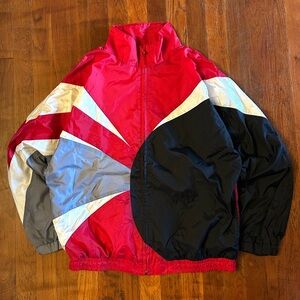 Vintage Cheerleading Letterman ‘90s Color Block Lined Windbreaker Track Jacket